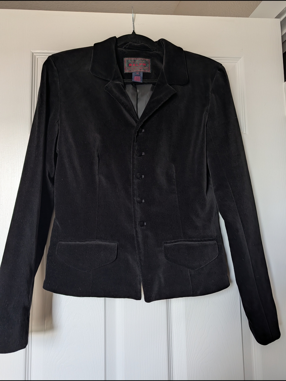 Ralph Lauren Vintage Velvet Jacket Button Up Like New Sz M Tailored Fit